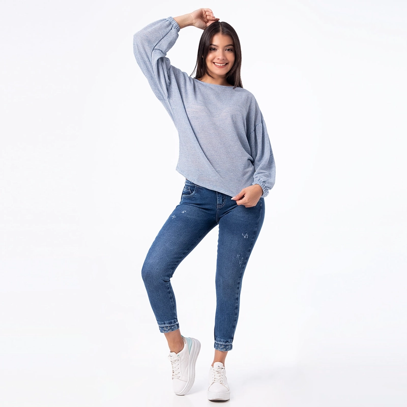 POLO MODA FRENCH TERRY PARA MUJER GRISSLI_S
