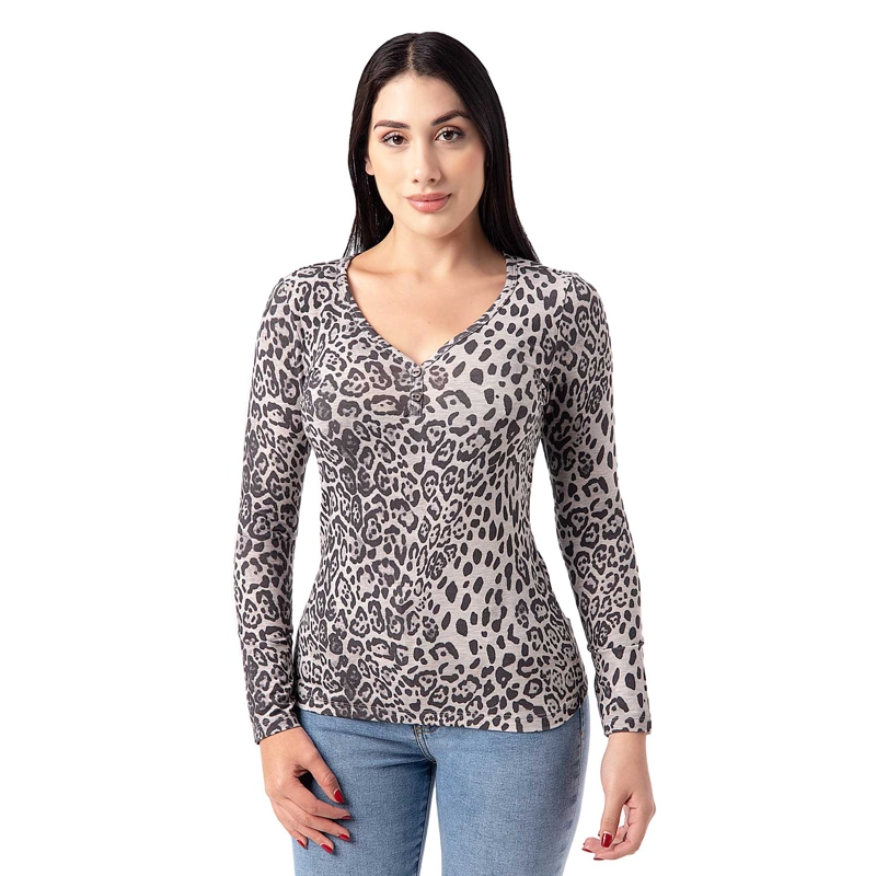 POLO MODA JERSEY FULL LYCRA PARA MUJER ANIMALPRINT_S