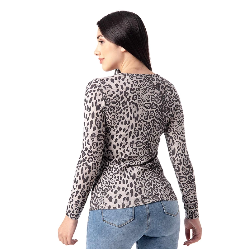 POLO MODA JERSEY FULL LYCRA PARA MUJER ANIMALPRINT_S