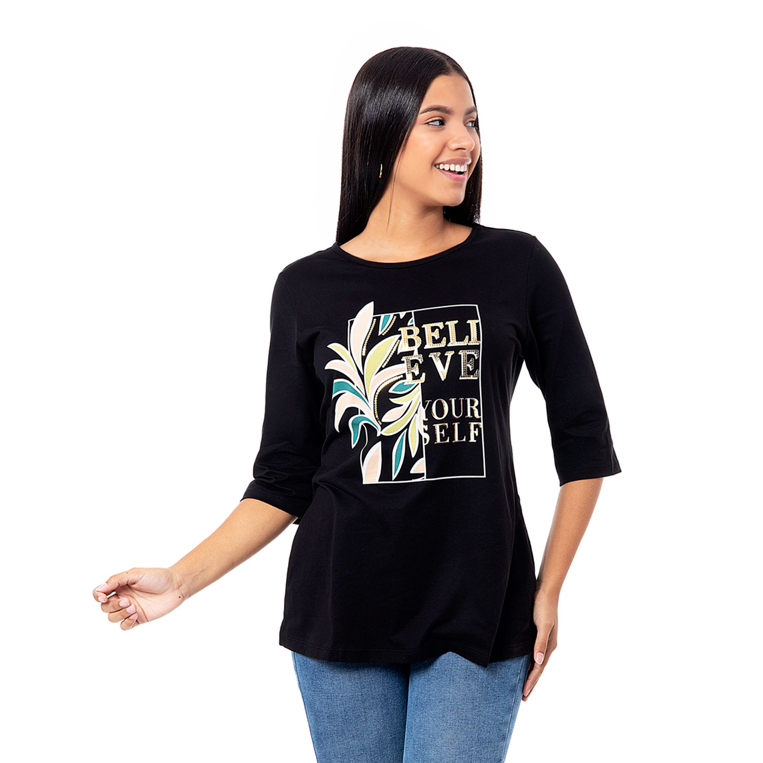 POLO MUJER PIONIER NEGRO LISBET MODA JERSEY - 1