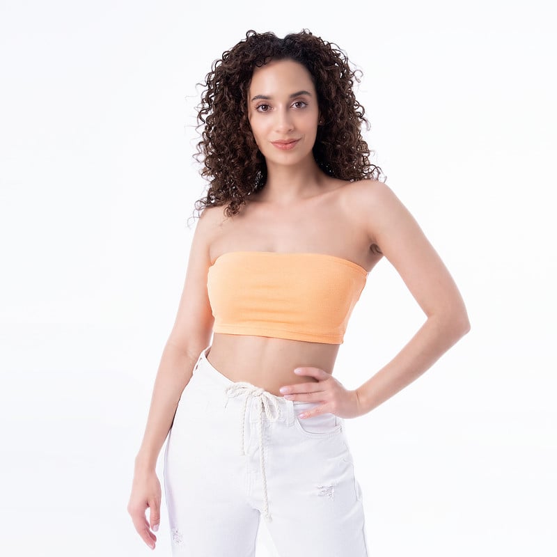 TOPS STRAPLESS ELDA RIB LYCRADO MUJER - 1