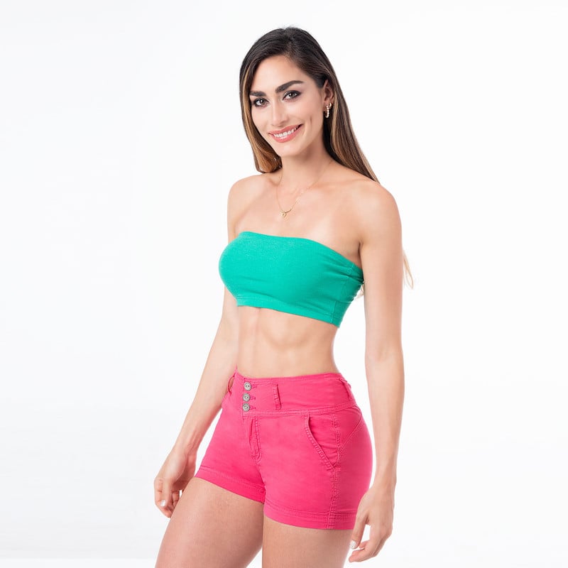 TOPS STRAPLESS ELDA RIB LYCRADO MUJER - 2
