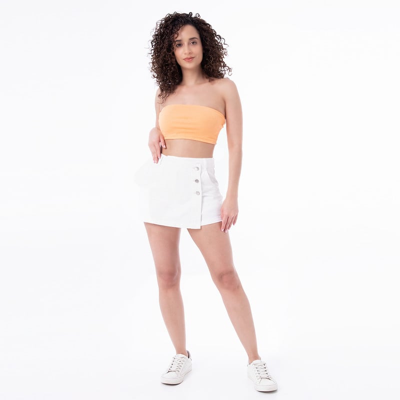 TOPS STRAPLESS ELDA RIB LYCRADO MUJER - 4