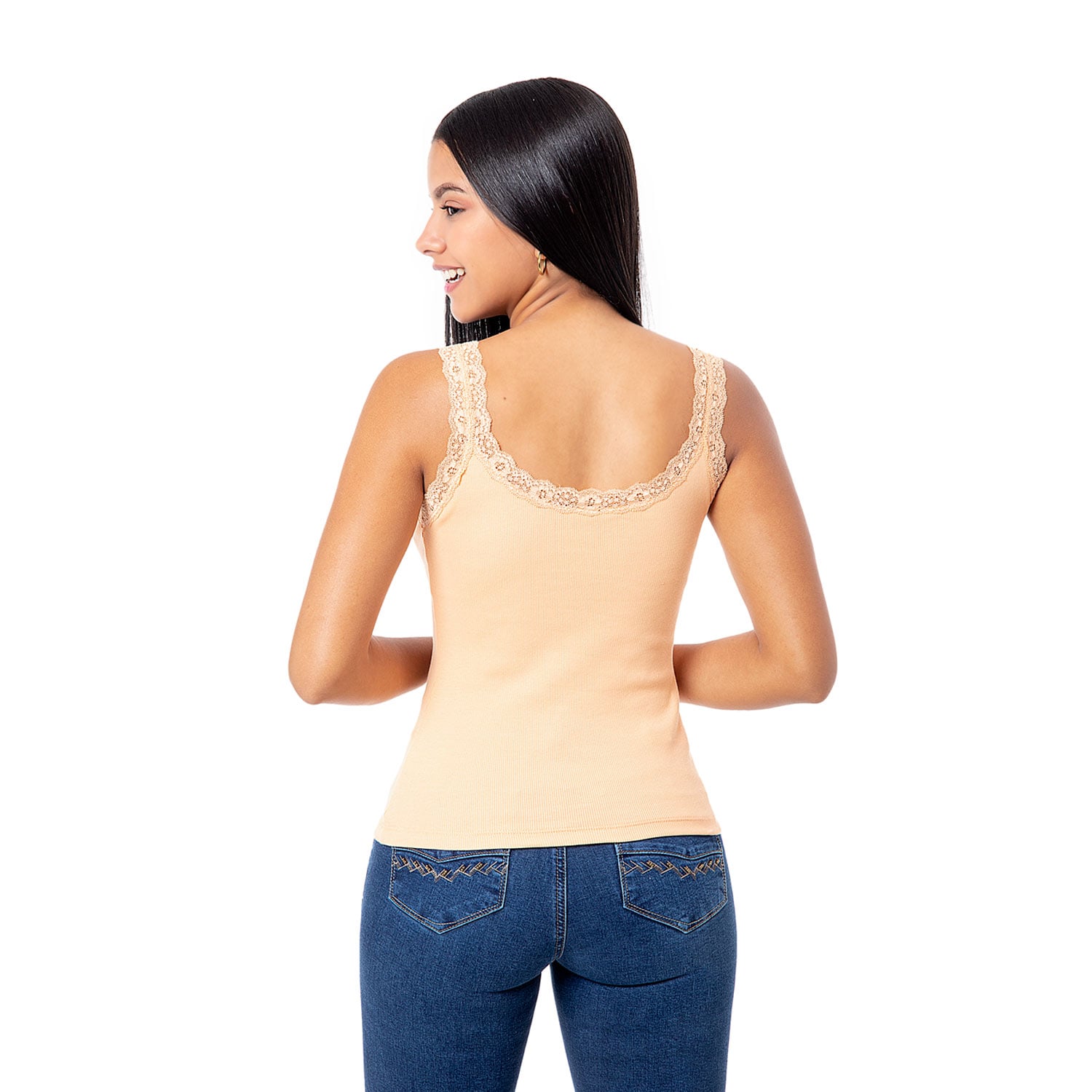 TOPS BASICO AIDYN RIB LYCRADO MUJER - 3