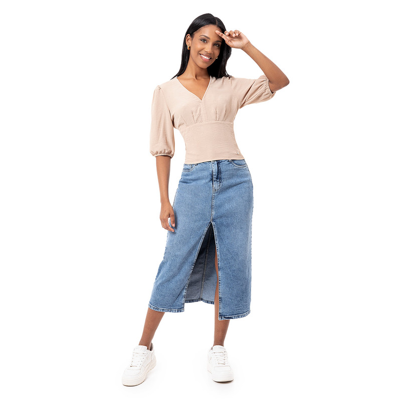 BLUSAS MODA XILEYA2 POPELINA MUJER - 6