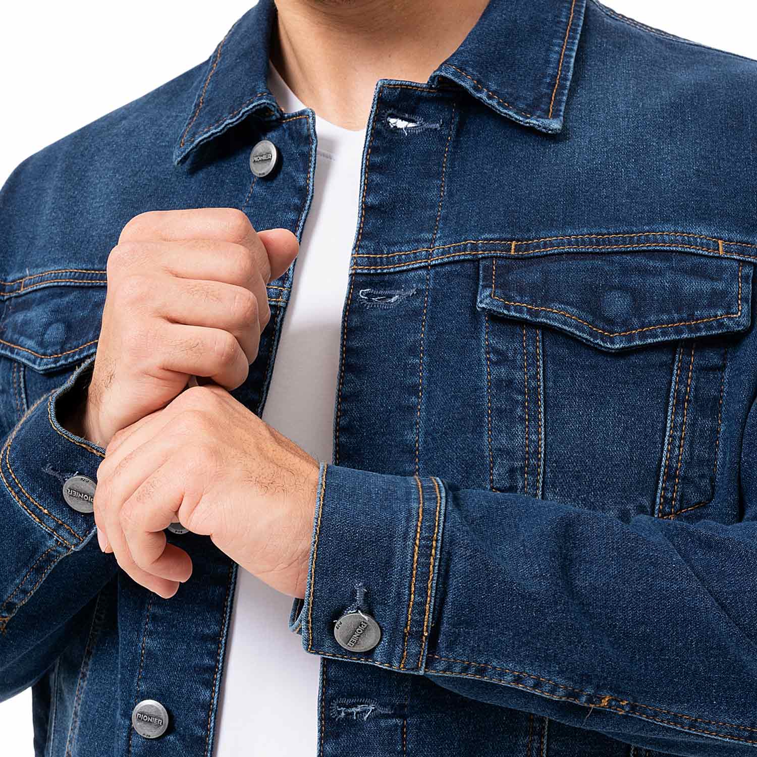 CASACA DENIM STRETCH HOMBRE KHENAT - 4