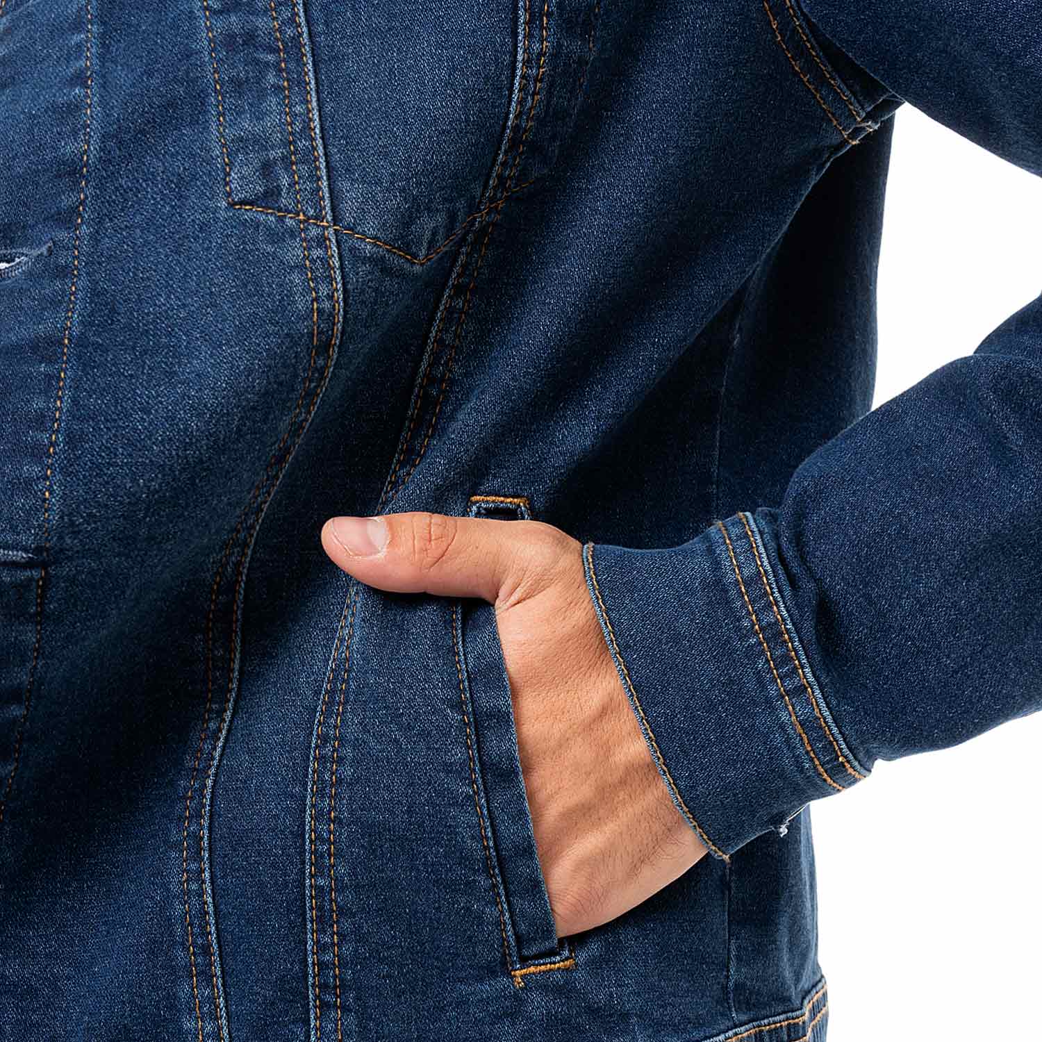 CASACA DENIM STRETCH HOMBRE KHENAT - 5