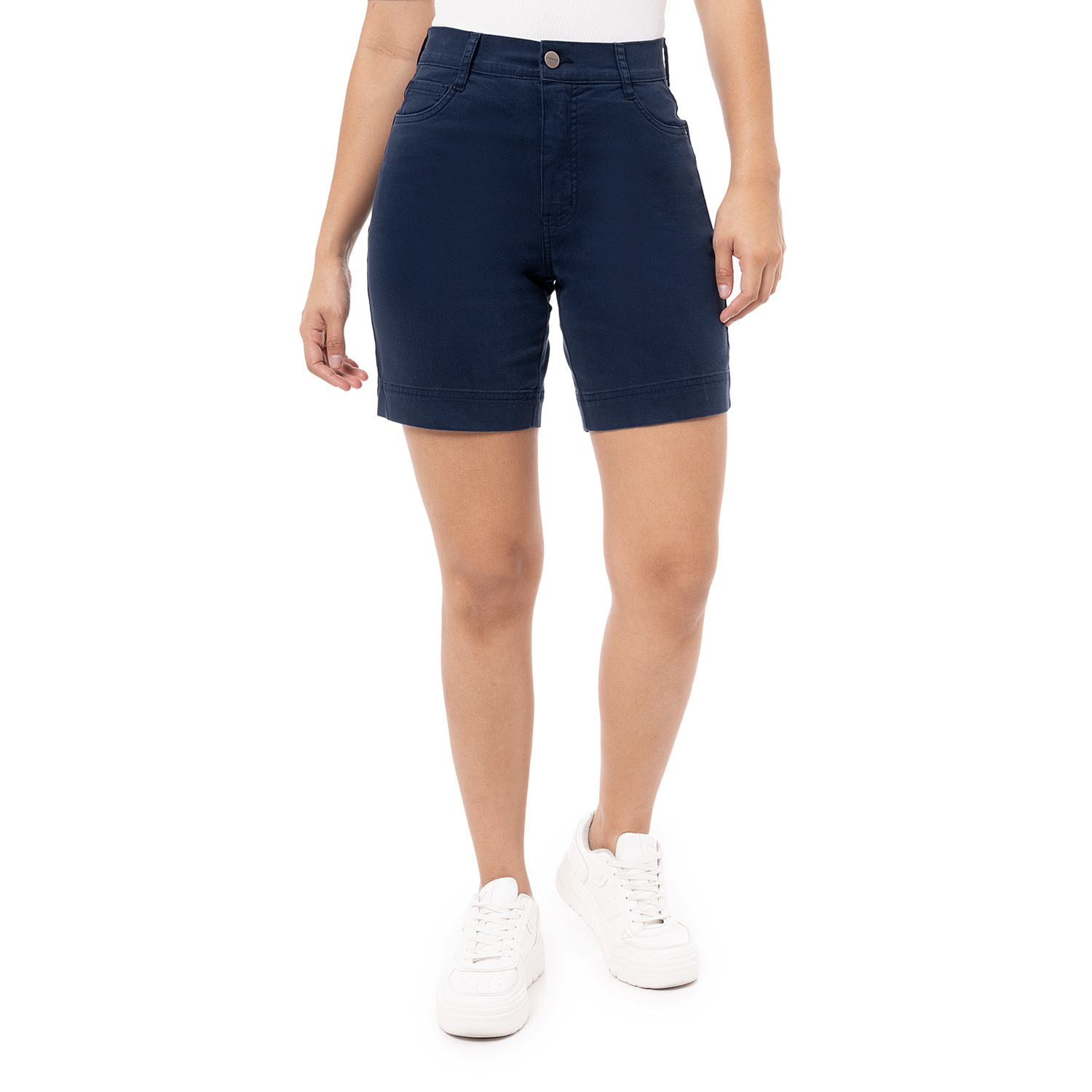 SHORTS BASICO FRANCILA DRILL STRETCH MUJER - 2