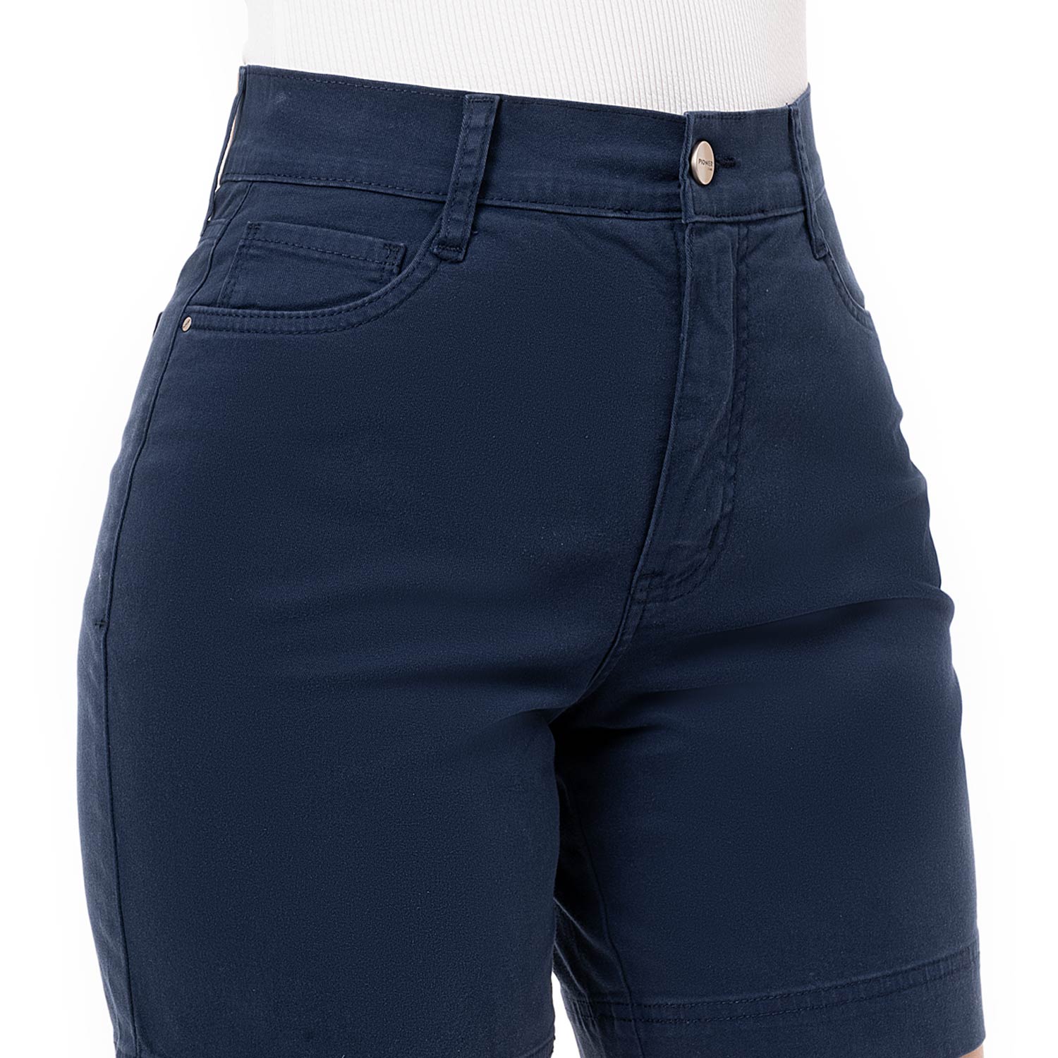 SHORTS BASICO FRANCILA DRILL STRETCH MUJER - 5