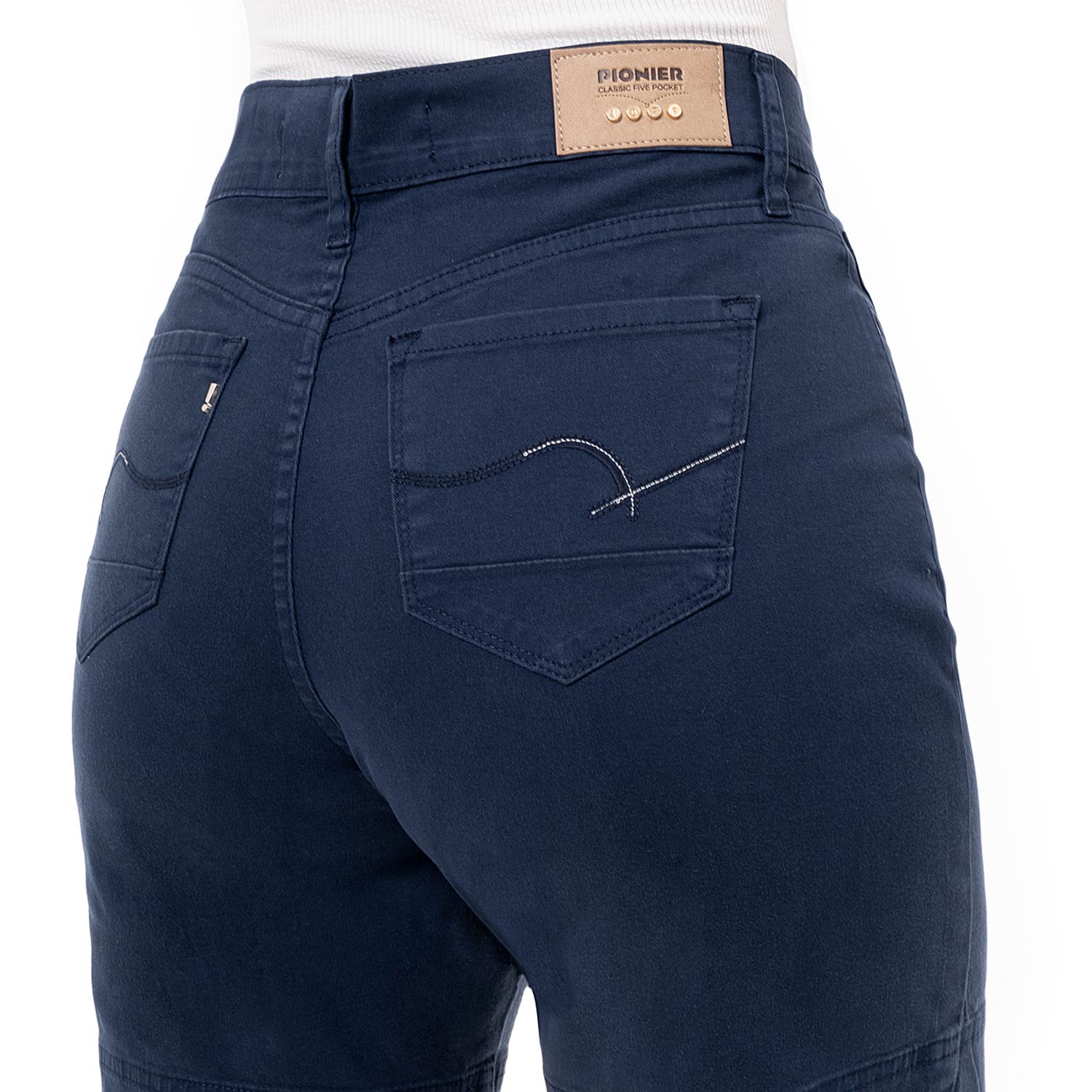 SHORTS BASICO FRANCILA DRILL STRETCH MUJER - 6