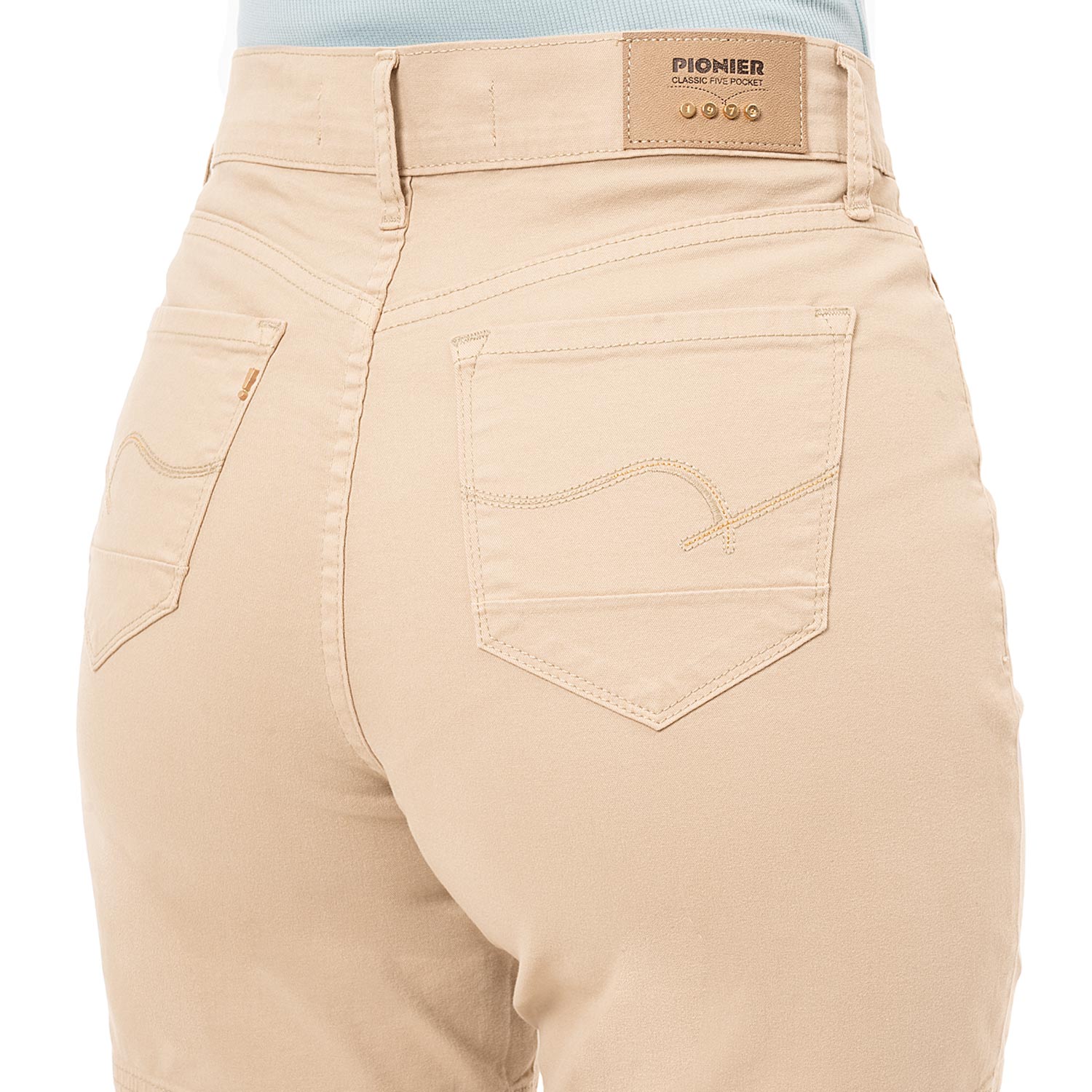 SHORTS BASICO FRANCILA DRILL STRETCH MUJER - 6