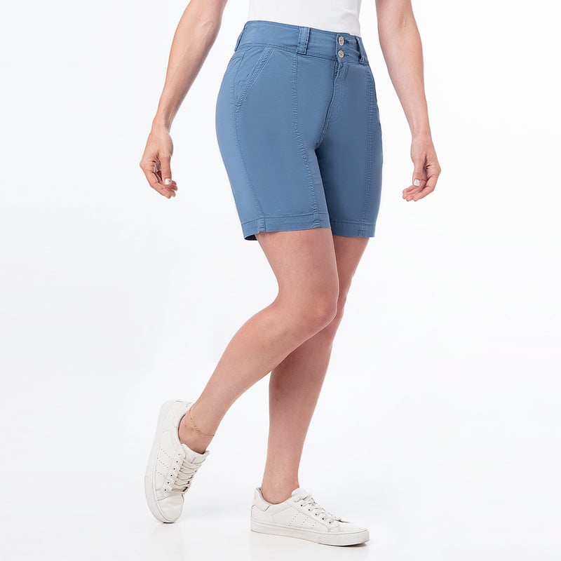 SHORTS BERMUDA SERIT TAFETA MUJER - 3