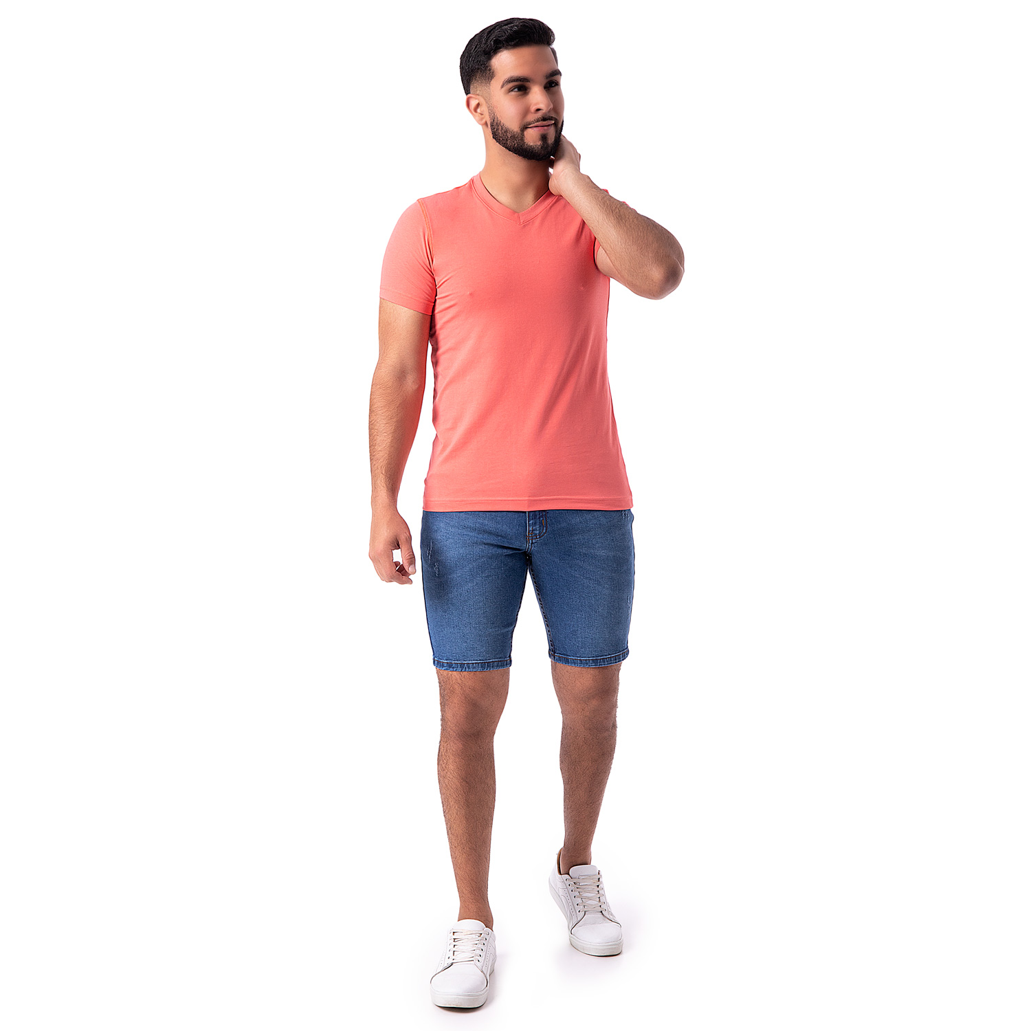 SHORTS BASICO NEW JOURSH DENIM. DENIM STRETCH HOMBRE - 1