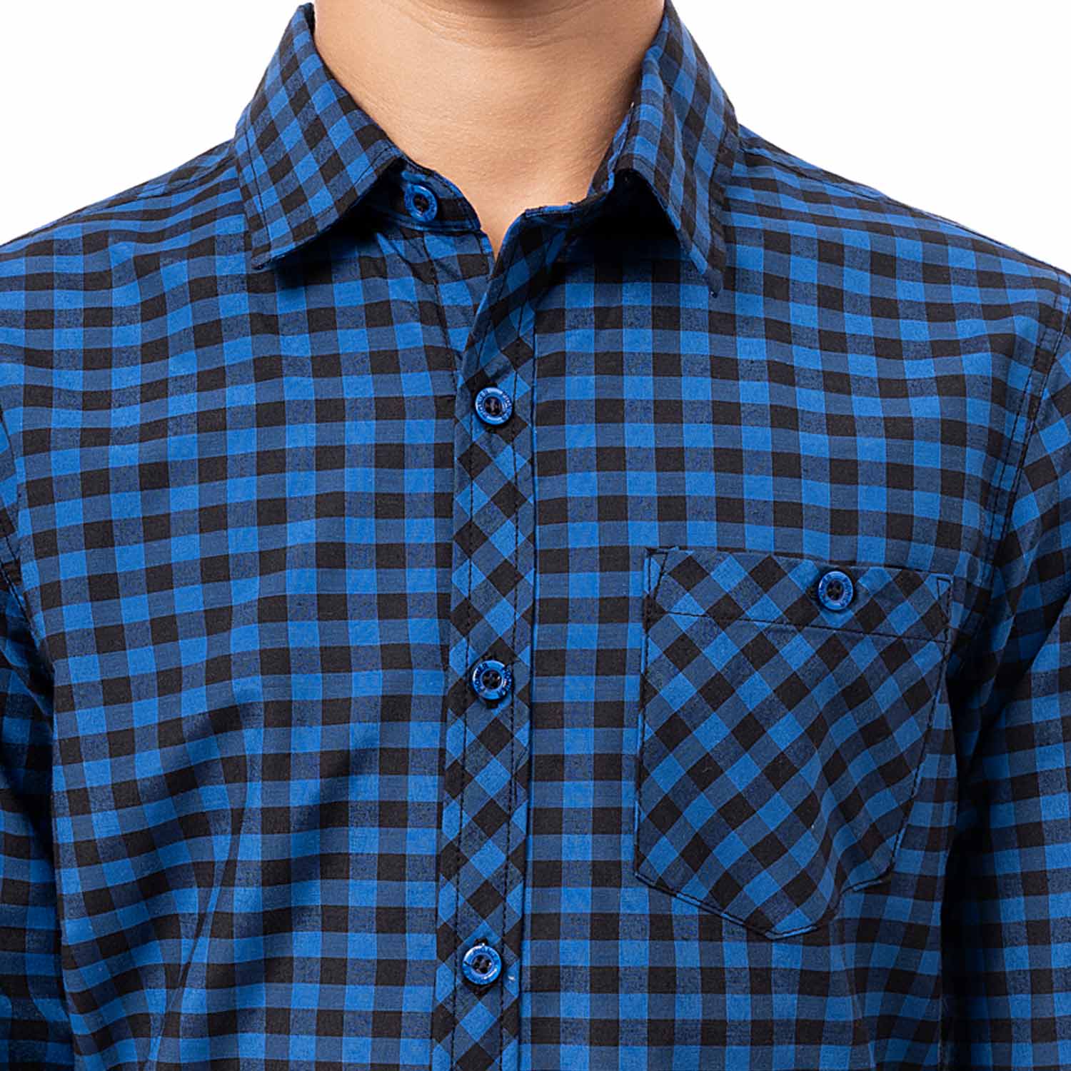 CAMISA CUADROS NIÑO PIONIER HAKUDOSHI - 3