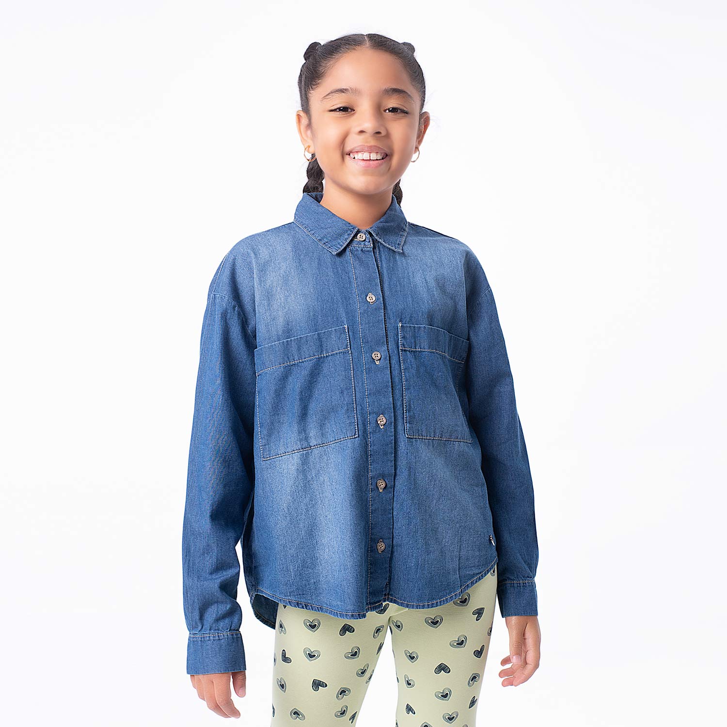 BLUSAS MODA DENIM PARA NIÑA CHLOE - 1