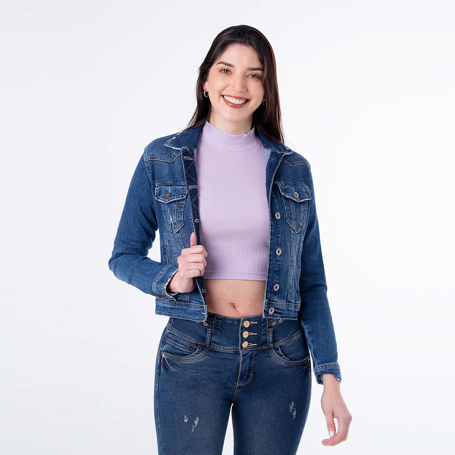 CASACAS DENIM STRETCH MUJER SKARLETH - 1