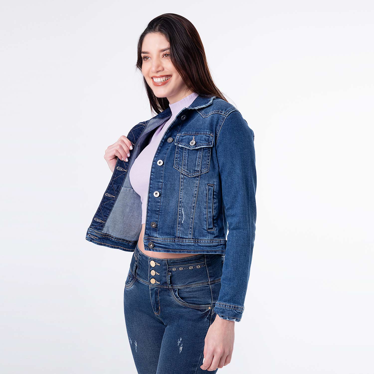 CASACAS DENIM STRETCH MUJER SKARLETH - 2