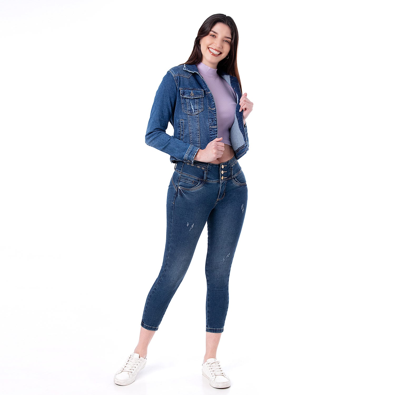 CASACAS DENIM STRETCH MUJER SKARLETH - 4