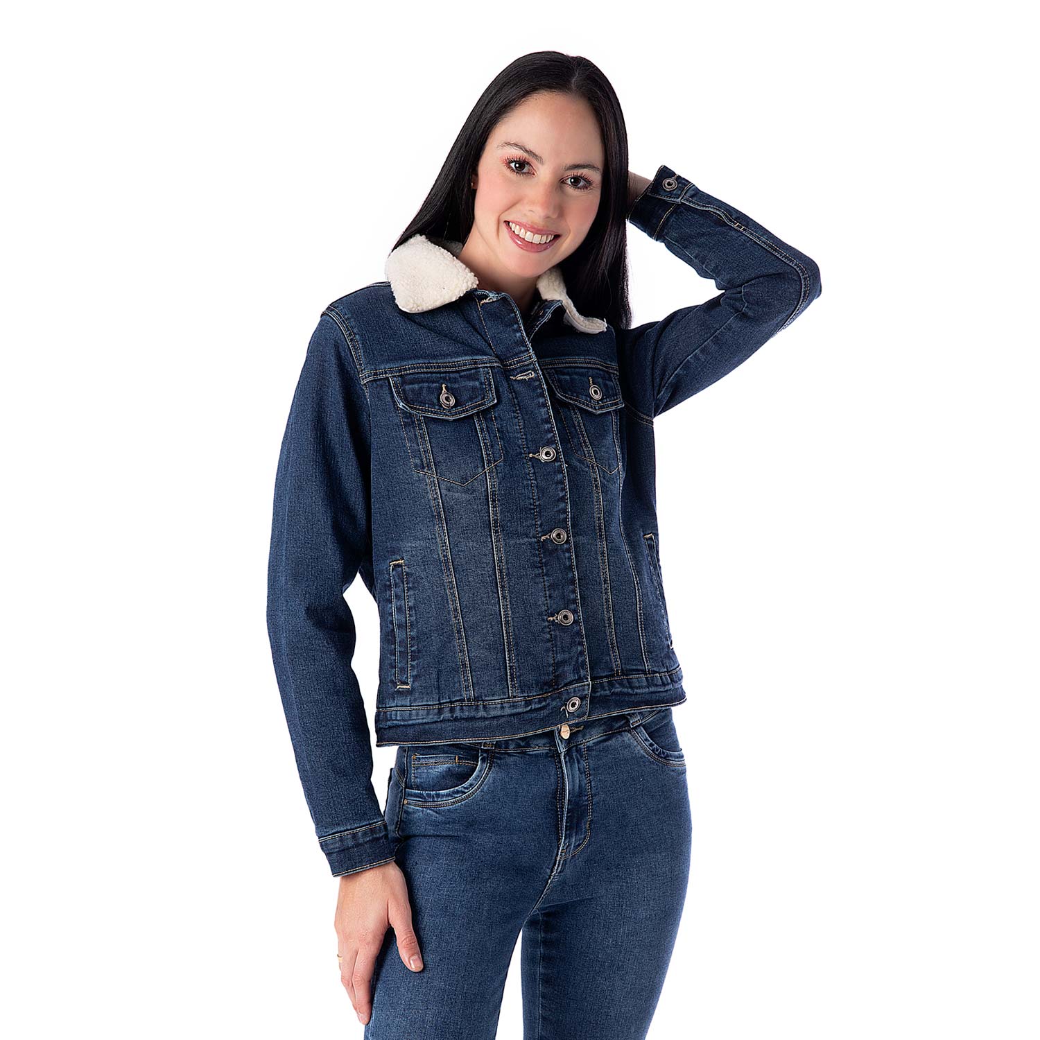 CASACA MUJER PIONIER ZARYM DENIM STRETCH - 1