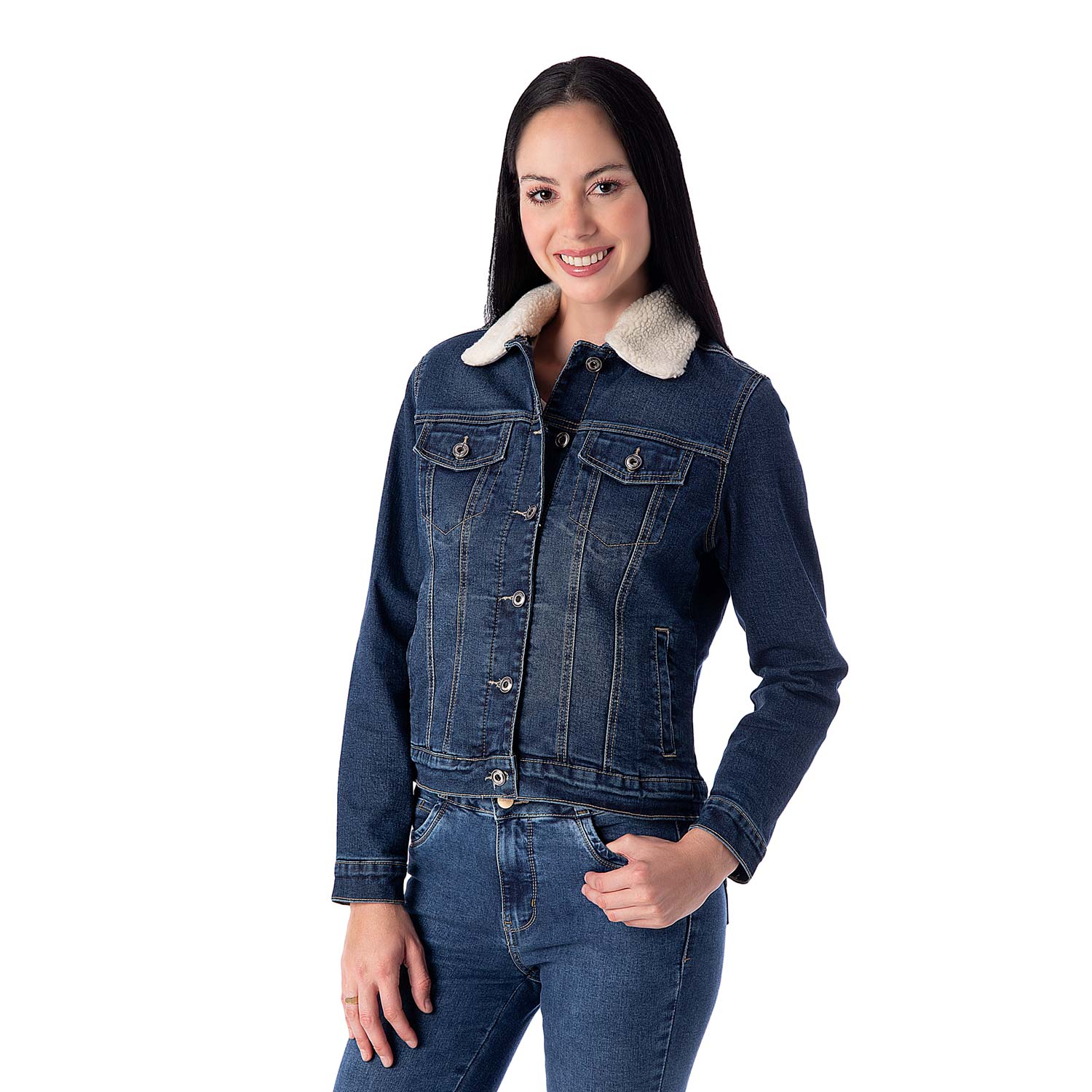 CASACA MUJER PIONIER ZARYM DENIM STRETCH - 2