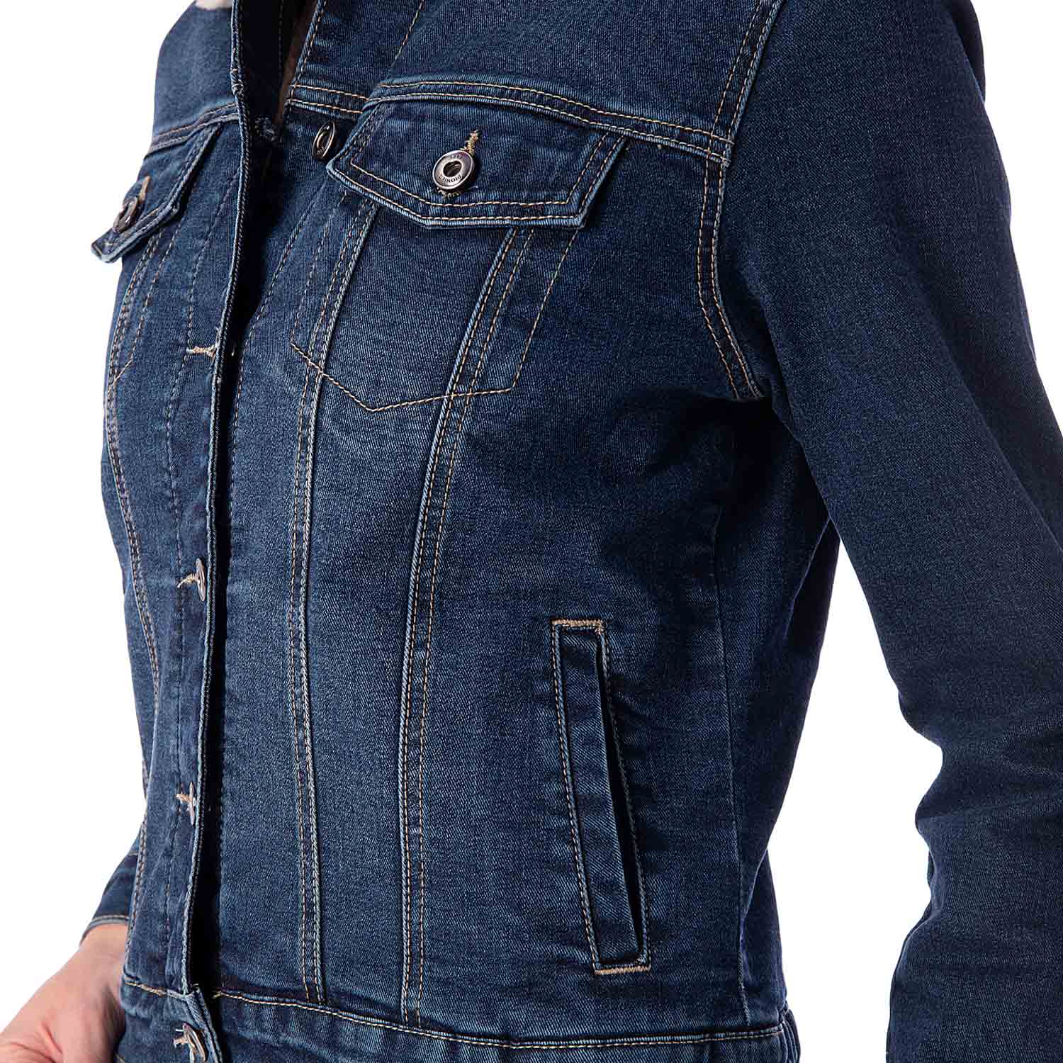 CASACA MUJER PIONIER ZARYM DENIM STRETCH - 4