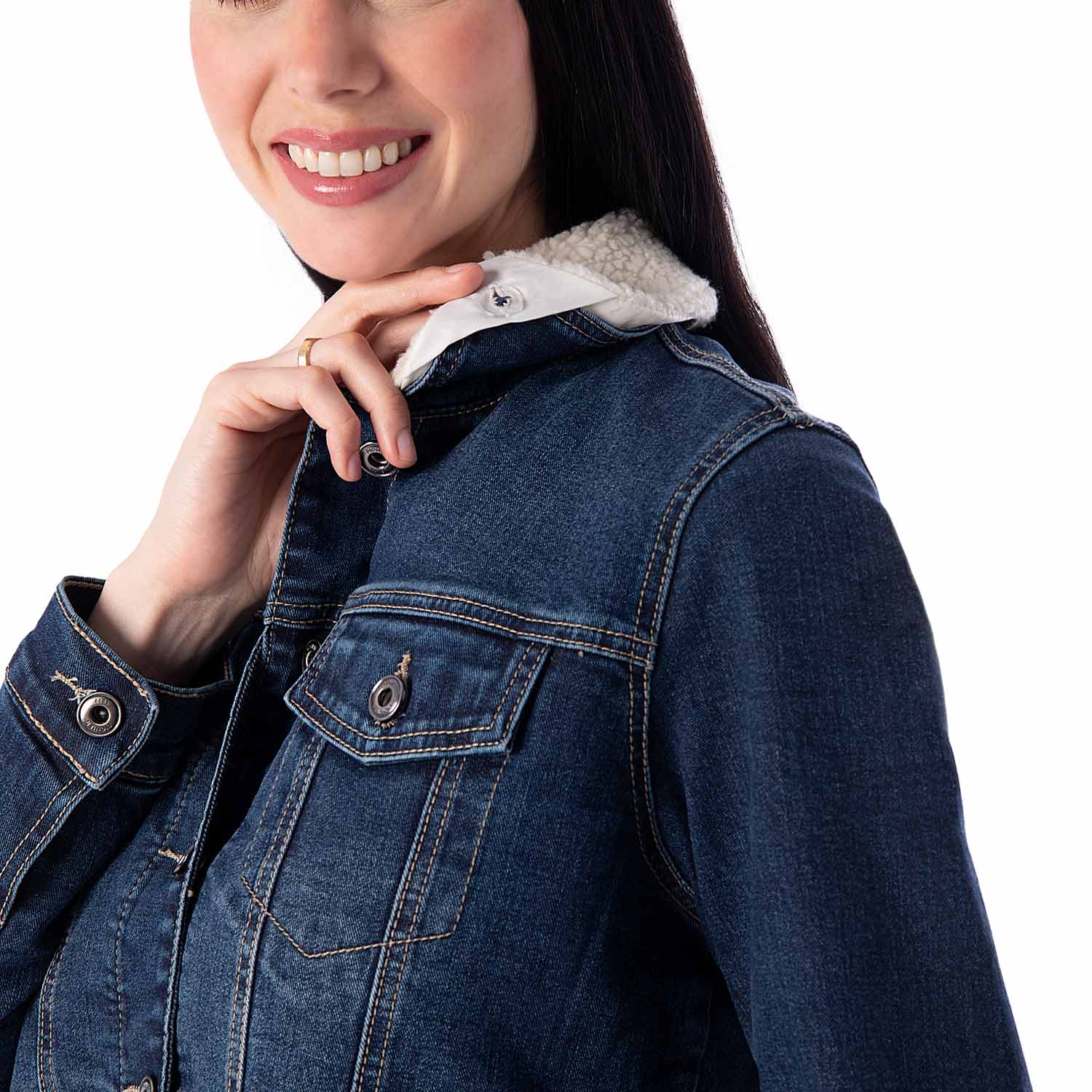 CASACA MUJER PIONIER ZARYM DENIM STRETCH - 5