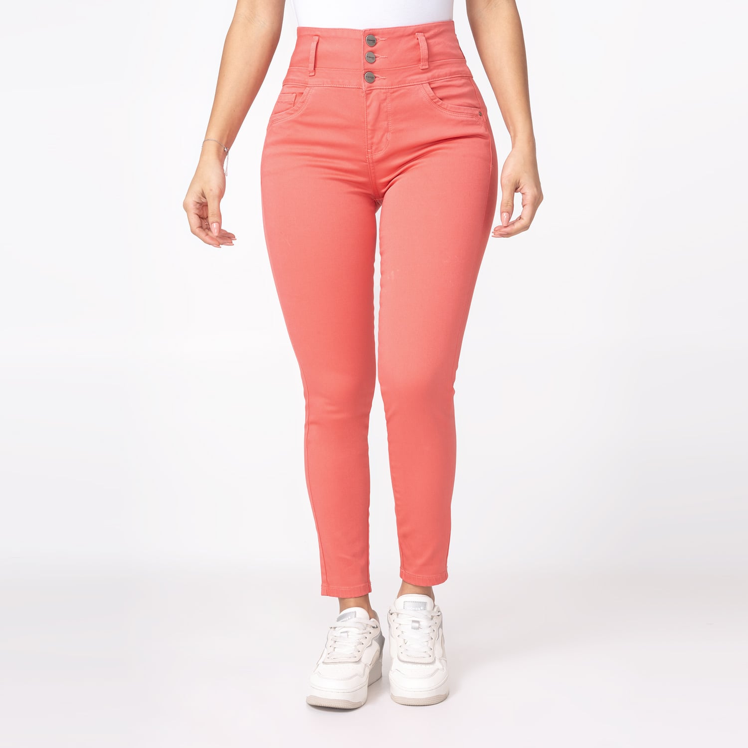 PANTALÓN PITILLO DRILL STRETCH MUJER PIONIER LERYN - 1