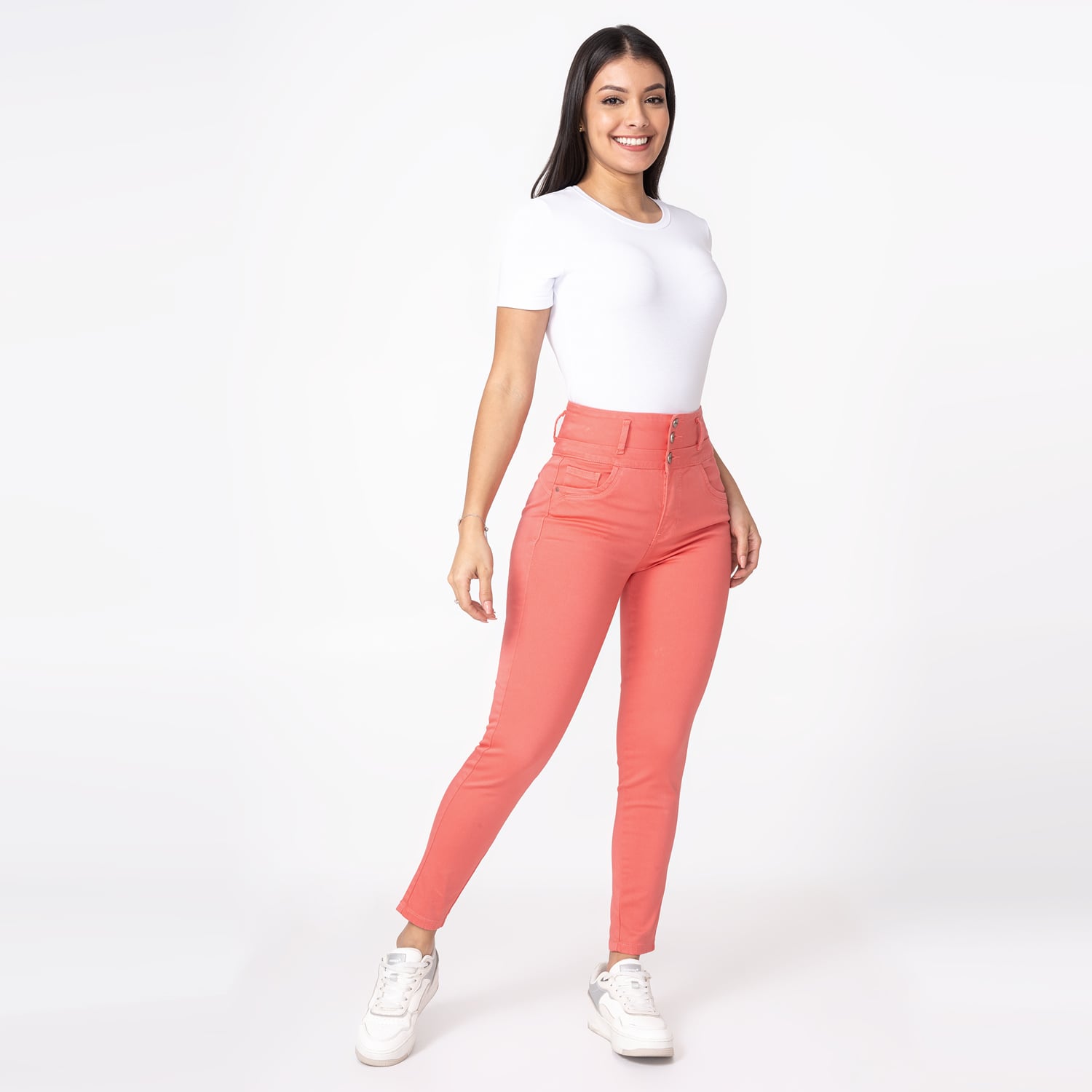 PANTALÓN PITILLO DRILL STRETCH MUJER PIONIER LERYN - 2