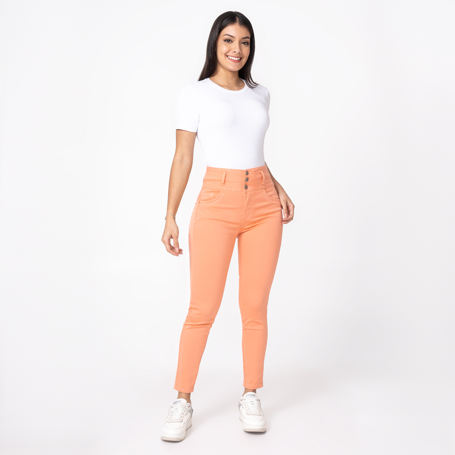 PANTALÓN PITILLO DRILL STRETCH MUJER PIONIER LERYN - 2