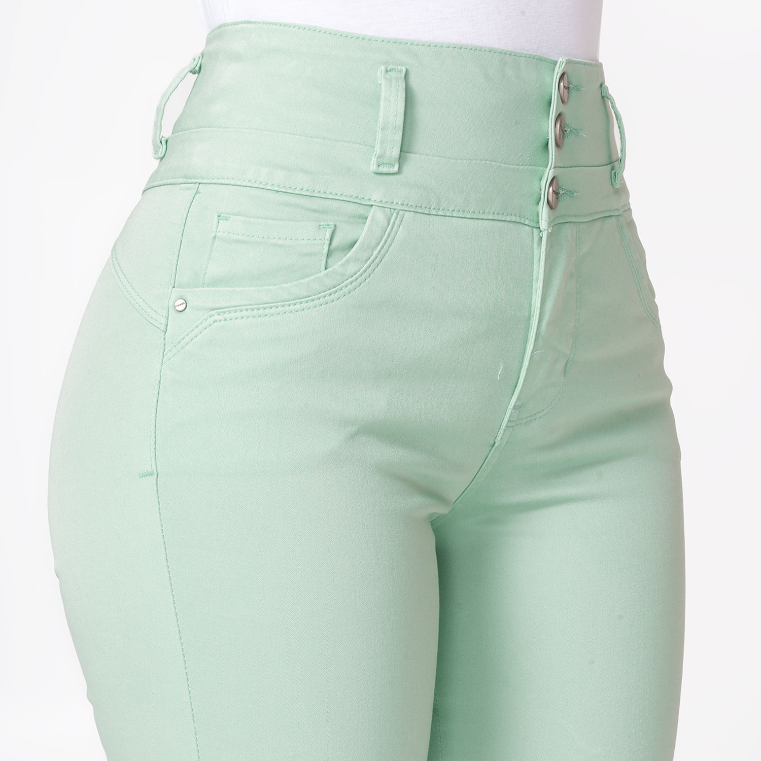 PANTALÓN PITILLO DRILL STRETCH MUJER PIONIER LERYN - 4