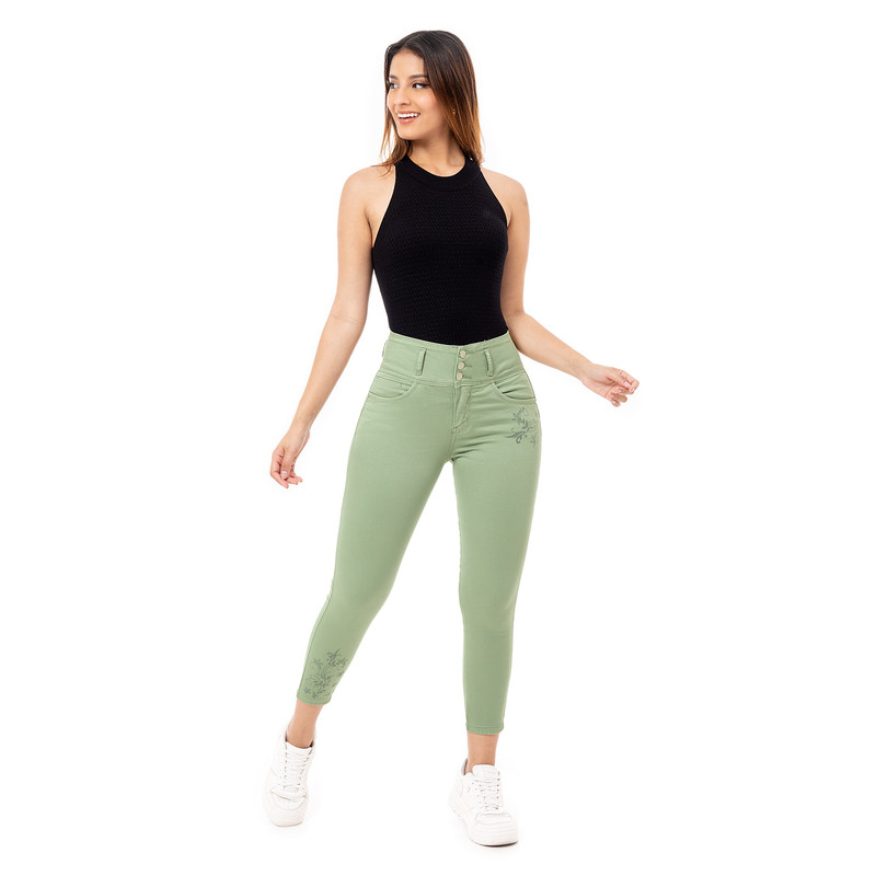 PANTALON MODA AMBELL DRILL STRETCH MUJER - 1
