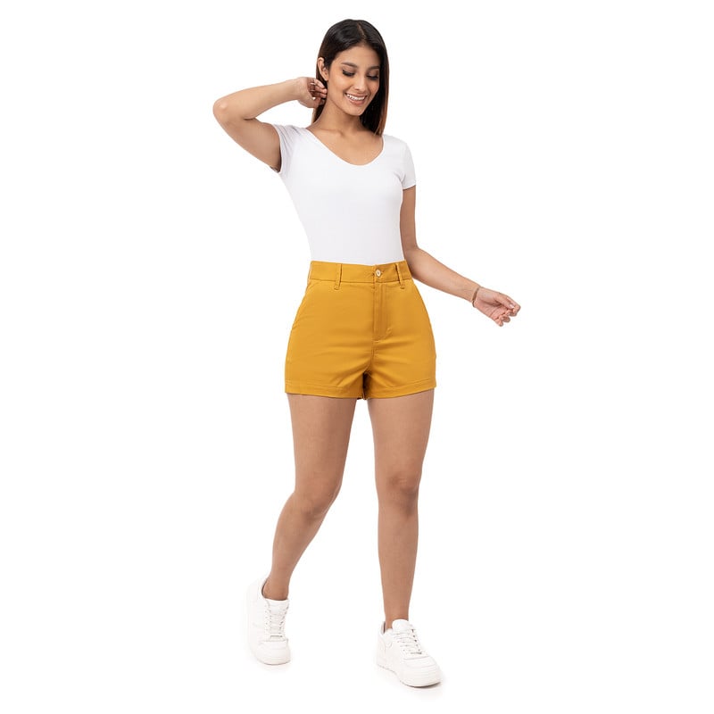 SHORTS SHORT MYLA DRILL STRETCH MUJER - 1