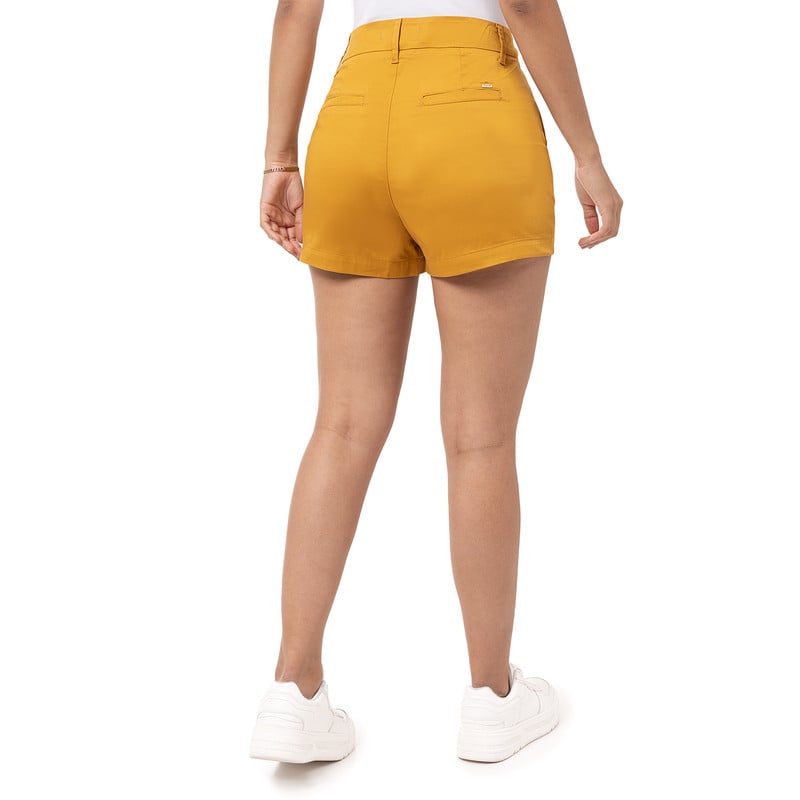 SHORTS SHORT MYLA DRILL STRETCH MUJER - 4