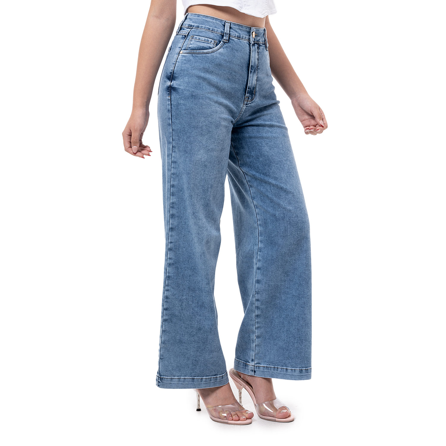 PANTALÓN JEAN DENIM STRETCH MUJER PIONIER LARAAH - 2