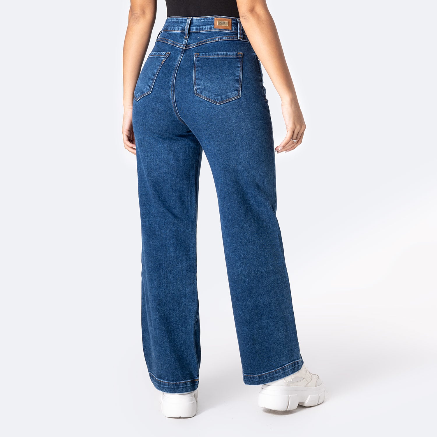 PANTALÓN JEAN DENIM STRETCH MUJER PIONIER LARAAH - 3