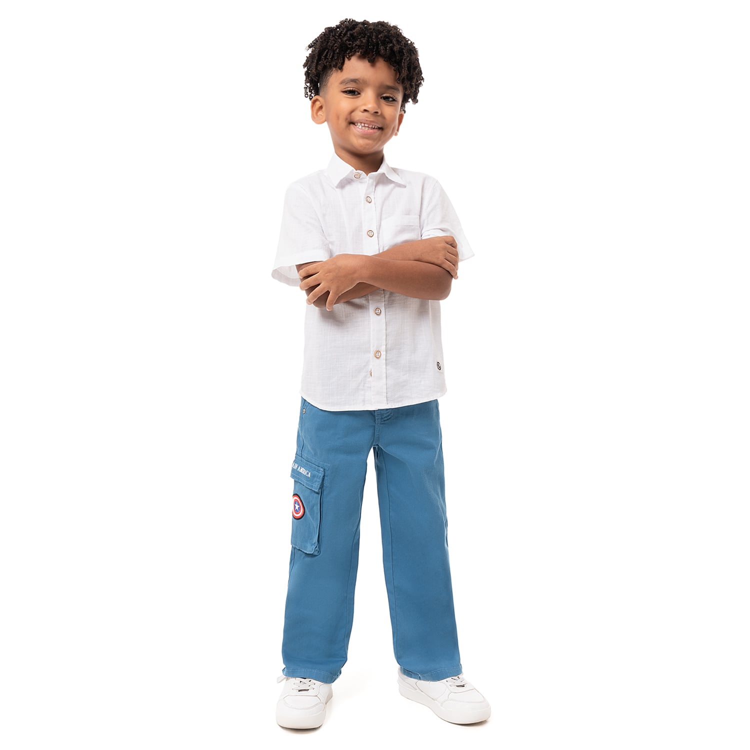 PANTALÓN DRILL STRETCH NIÑO PIONIER LEBRON-MARVEL - 1