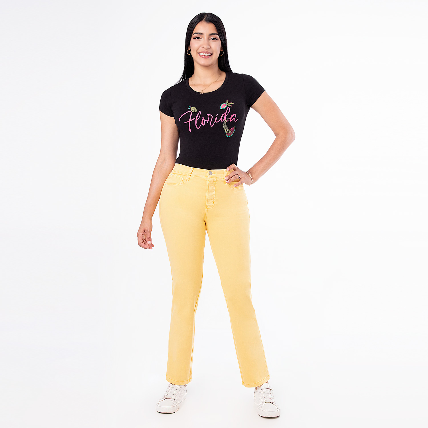 PANTALON DRILL STRETCH MUJER DIANA TEN - 1