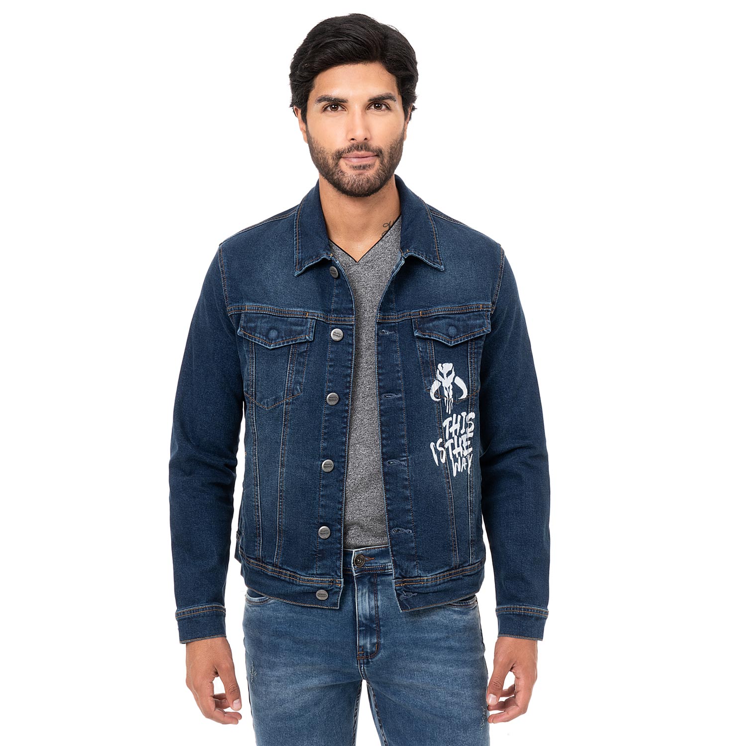 CASACA DENIM STRETCH HOMBRE BAYASETO-SW - 1