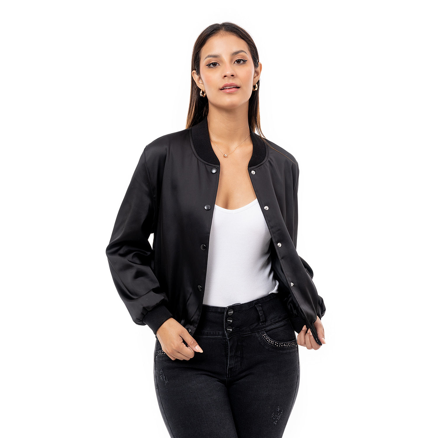 Ripley - CASACA SATÉN MUJER PIONIER LEYLYN