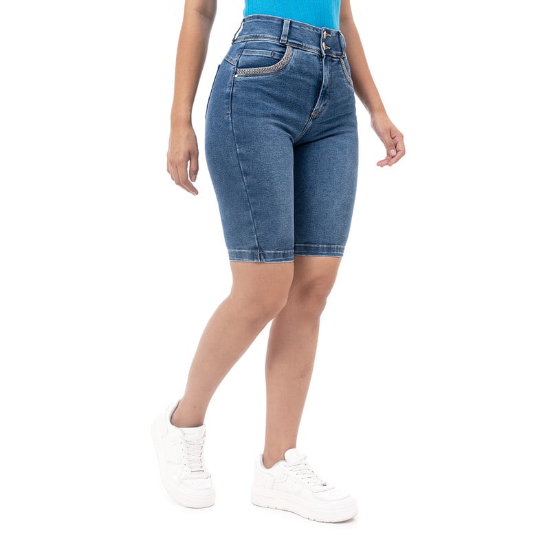 CROPPED SNICKER FARIH DENIM STRETCH MUJER - 3
