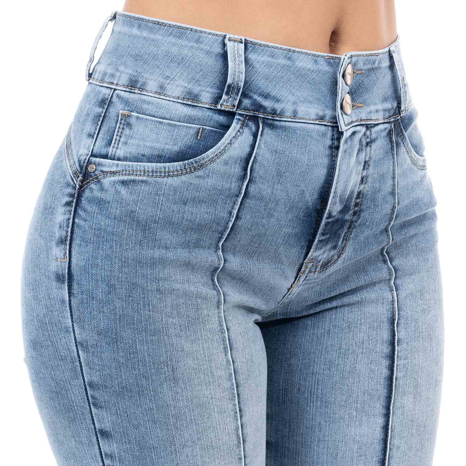 SHORT CROPPED DENIM STRETCH MUJER PIONIER PAOLIZZA - 4