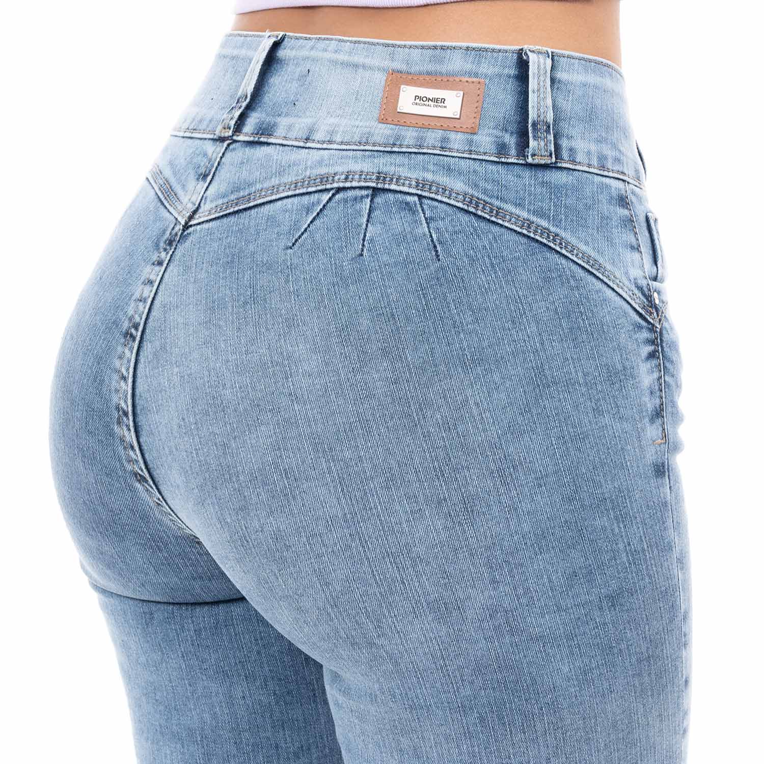 SHORT CROPPED DENIM STRETCH MUJER PIONIER PAOLIZZA - 5