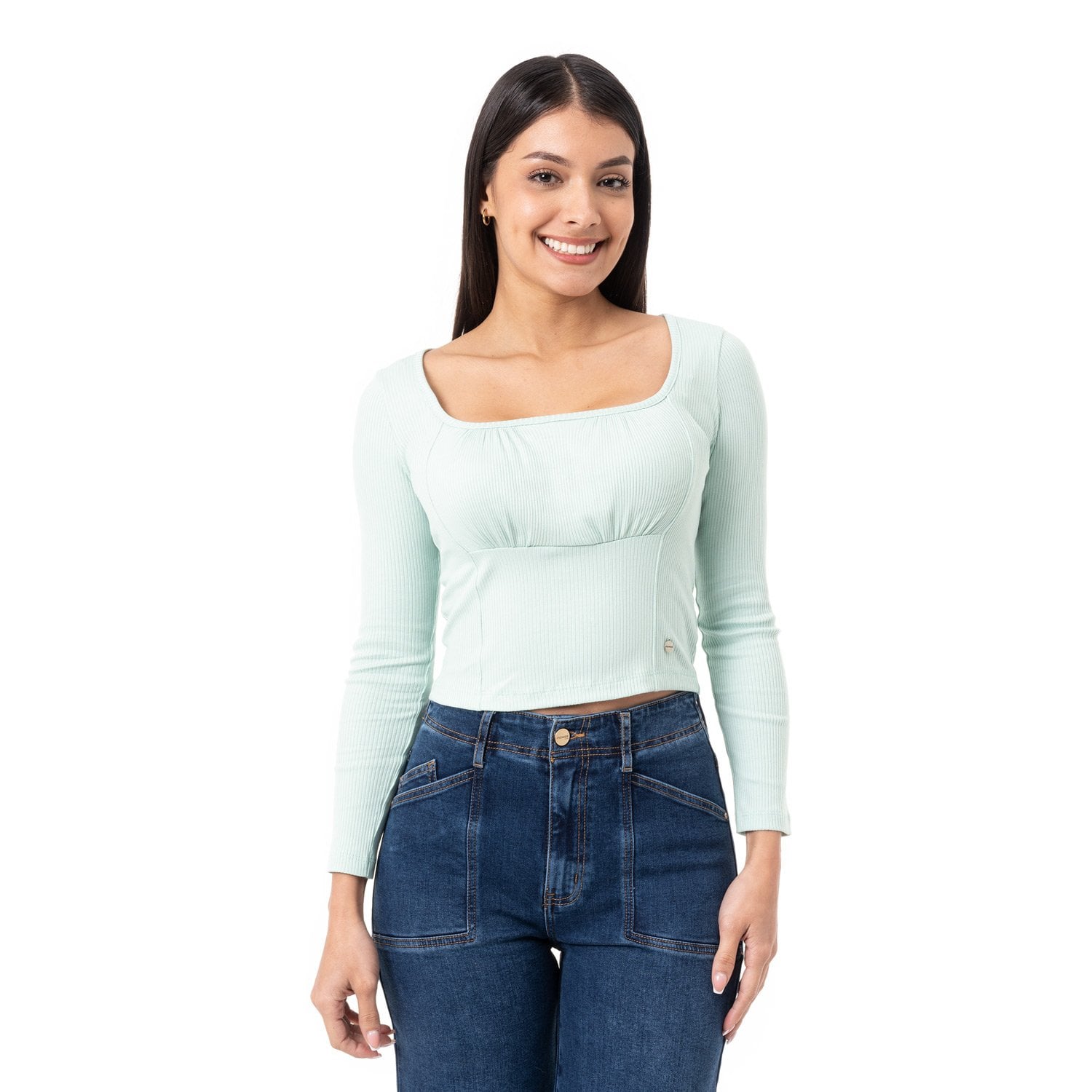 POLO MODA RIB LYCRADO MUJER ARIDAY - 1