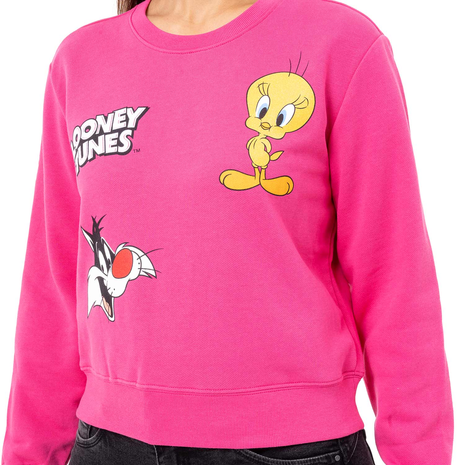 POLERA MANGA LARGA MUJER PIONIER MULTICOLOR FRENCH TERRY INES-LOONEY - 4