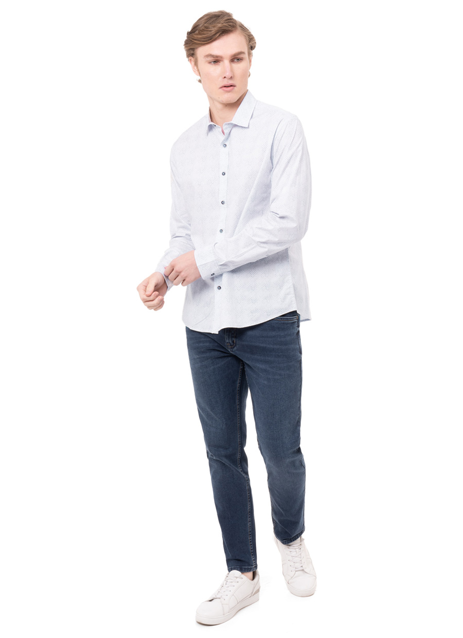CAMISA POPELINA STRETCH HOMBRE LUISER - 5