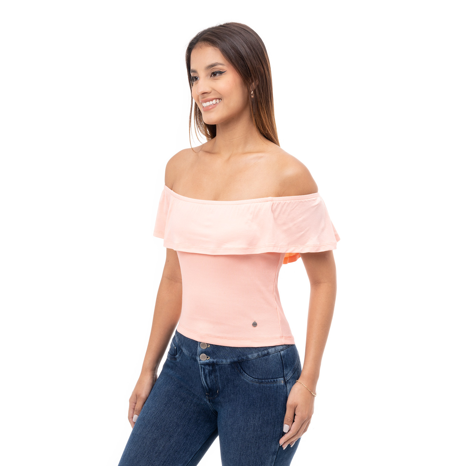 POLO MUJER PIONIER ROSADO BEYZA TSHIRT RIB LYCRADO - 2