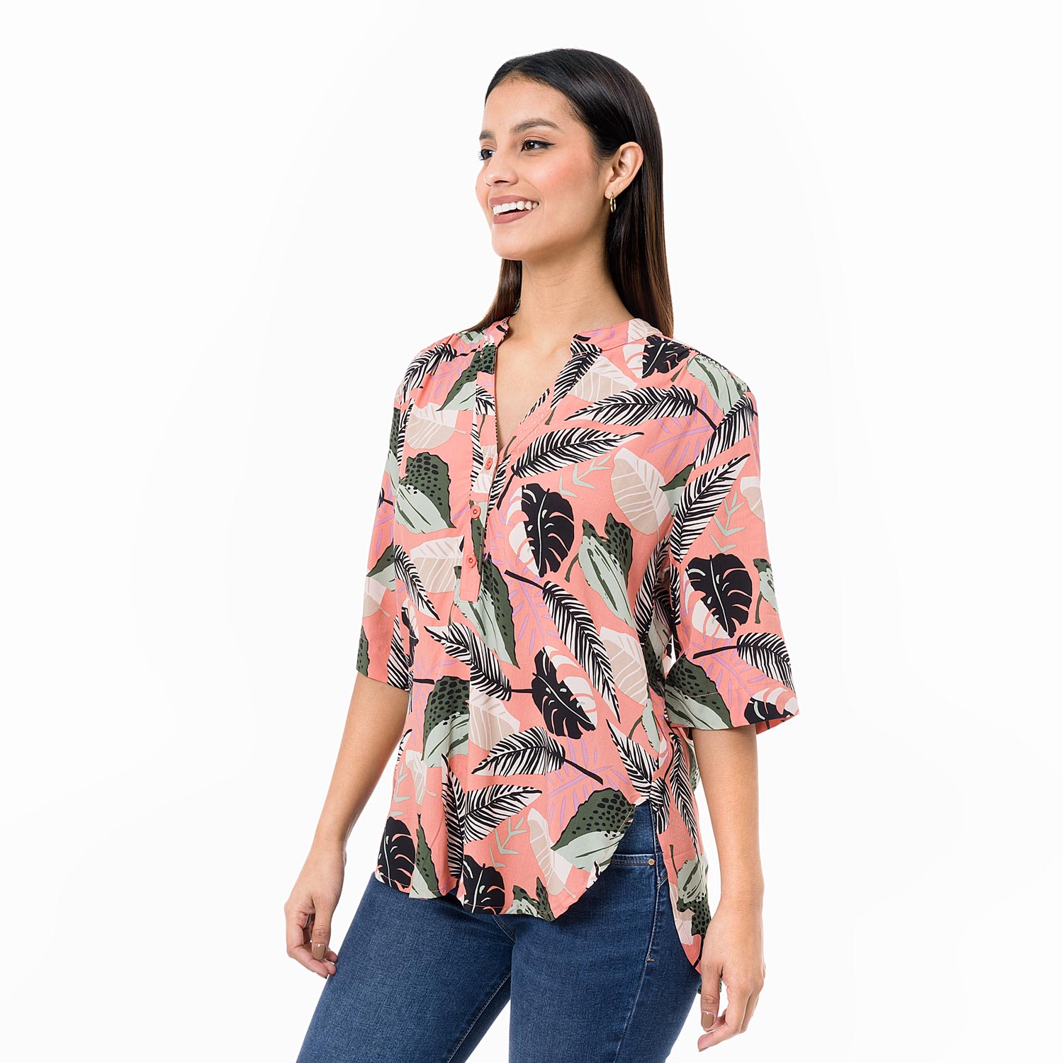 BLUSA POPELINA MUJER PIONIER ROSADO VERENIT-S - 2