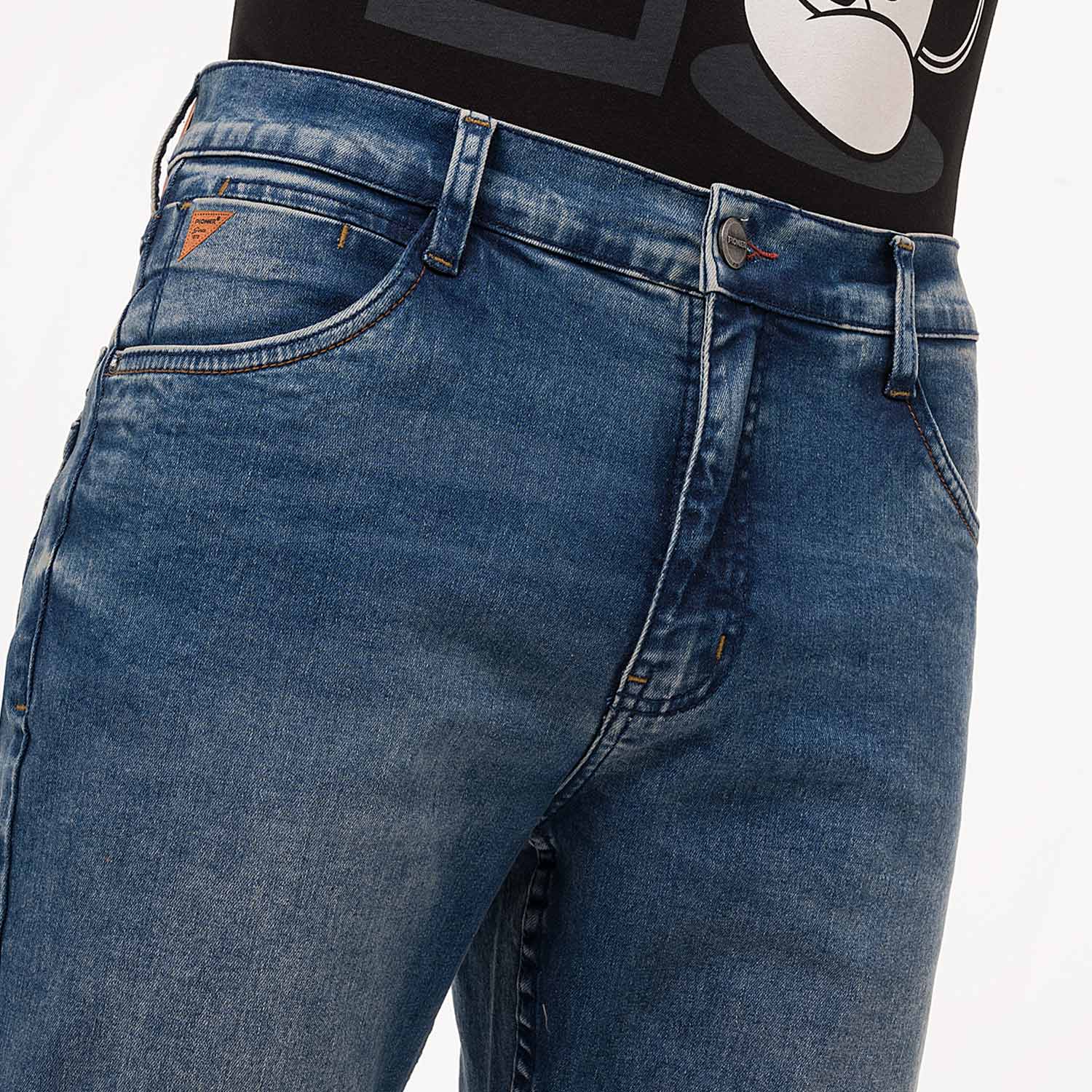 JEAN SEMIPITILLO DENIM STRETCH HOMBRE LUDWIN - 4