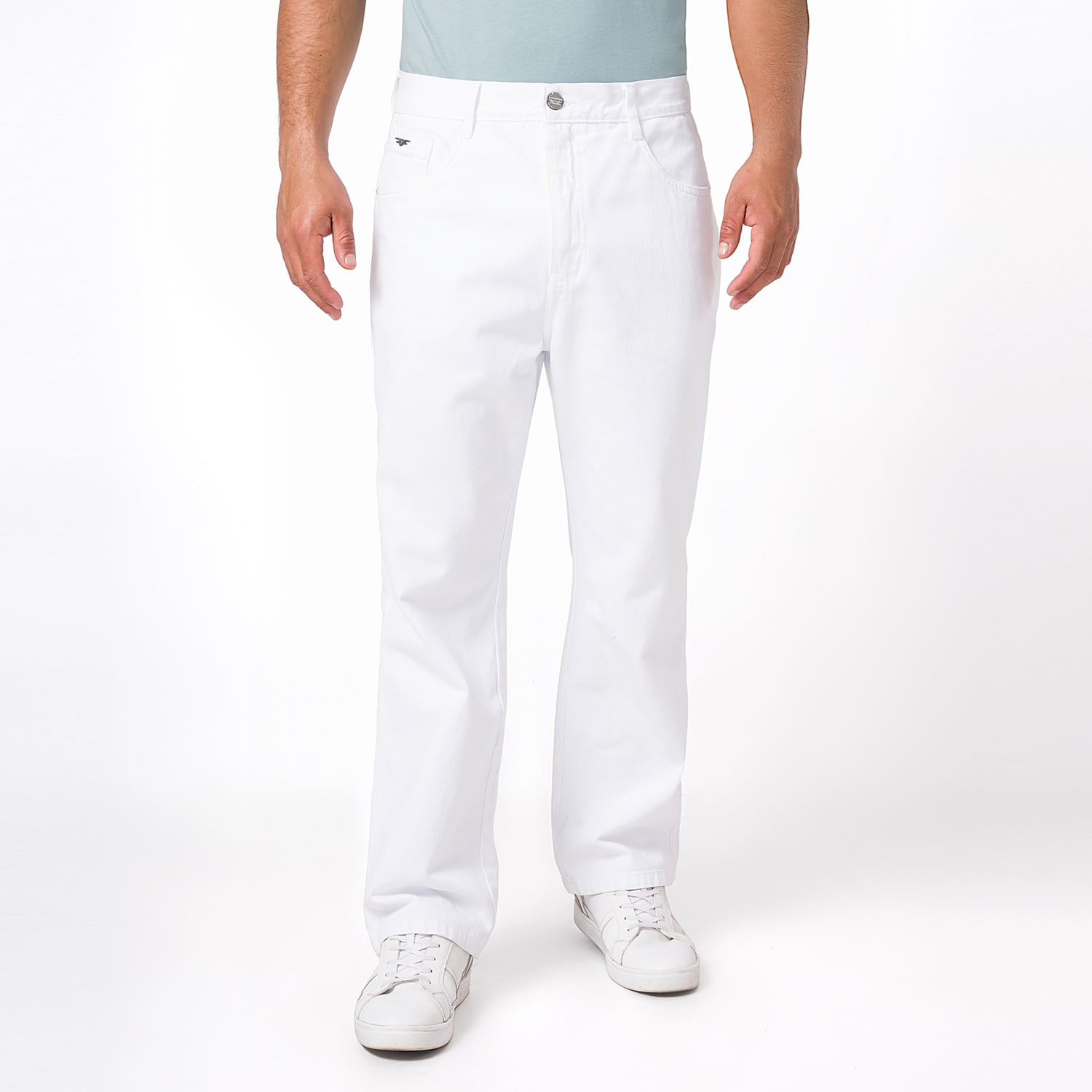 PANTALÓN HOMBRE PIONIER BLANCO DOMENIKO D LOOSE FIT DRILL - 1