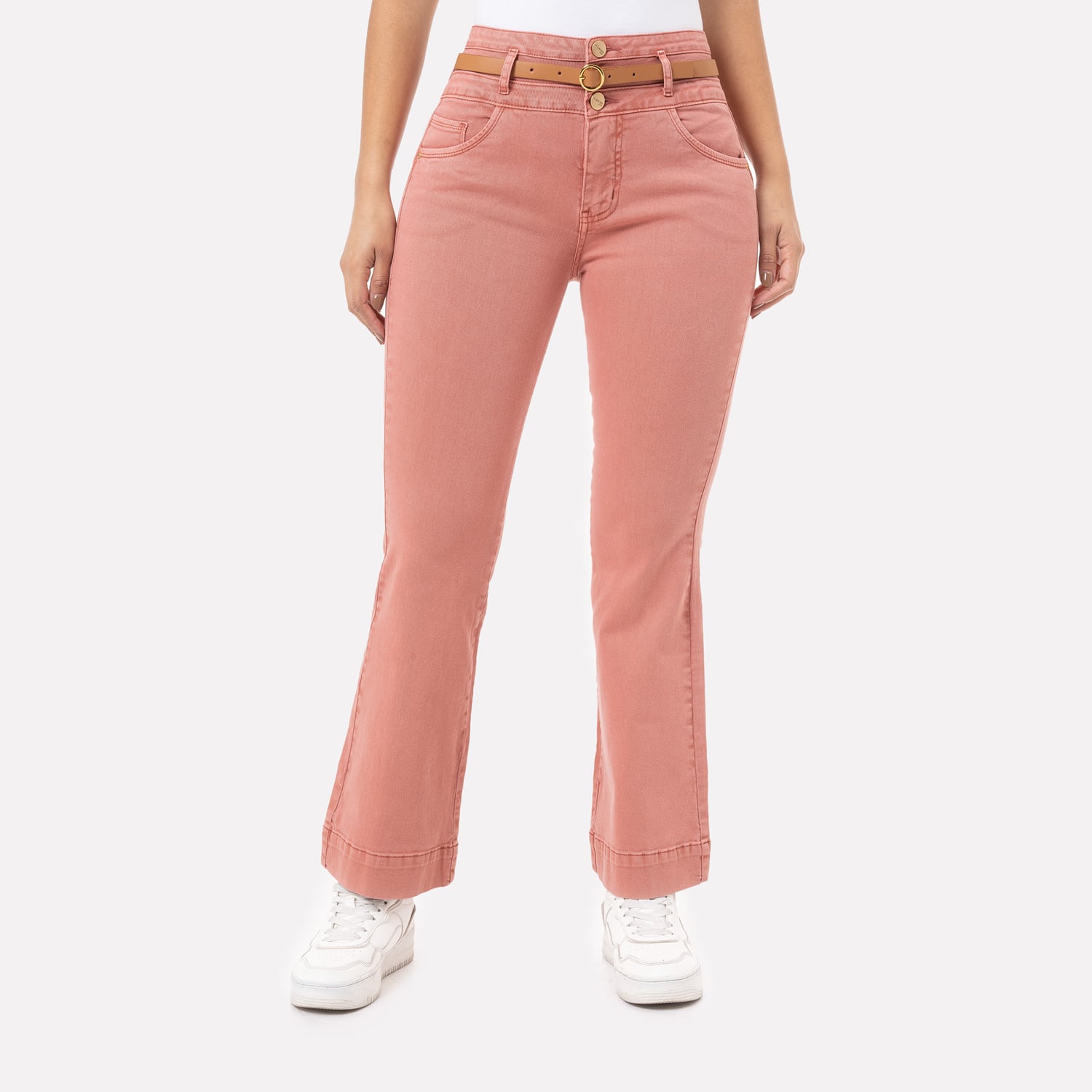 PANTALÓN MUJER PIONIER CANELA NADIAH DRILL STRETCH - 1
